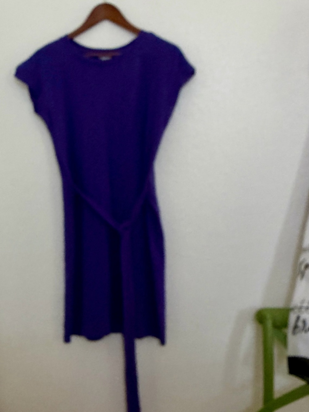 J.Crew Purple Tie Waist Knit Dress Size XS